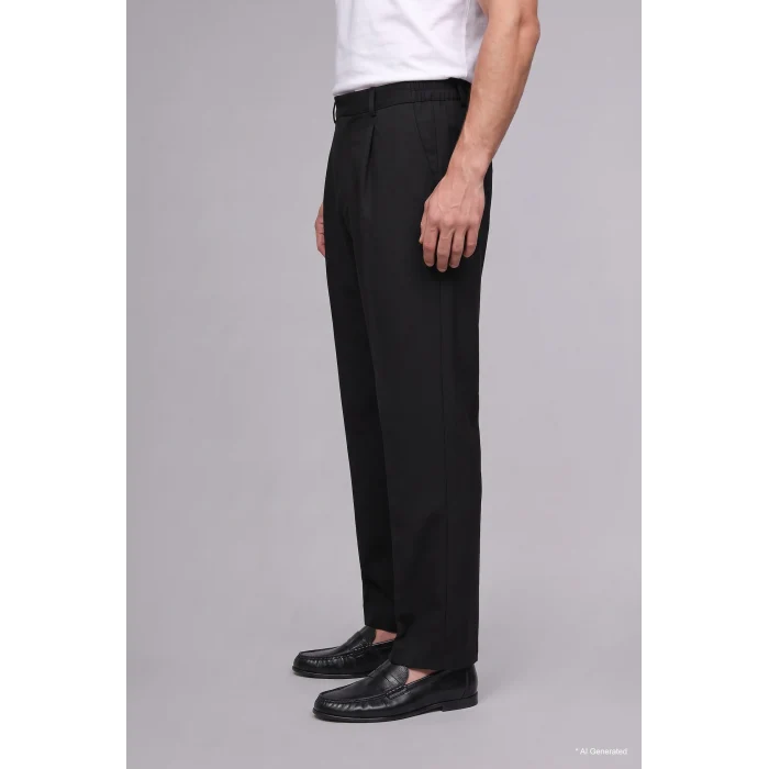 Defacto H5017AXBK27 Siyah Wide Leg Geniş Kalıp Normal Bel Geniş Paça Pantolon