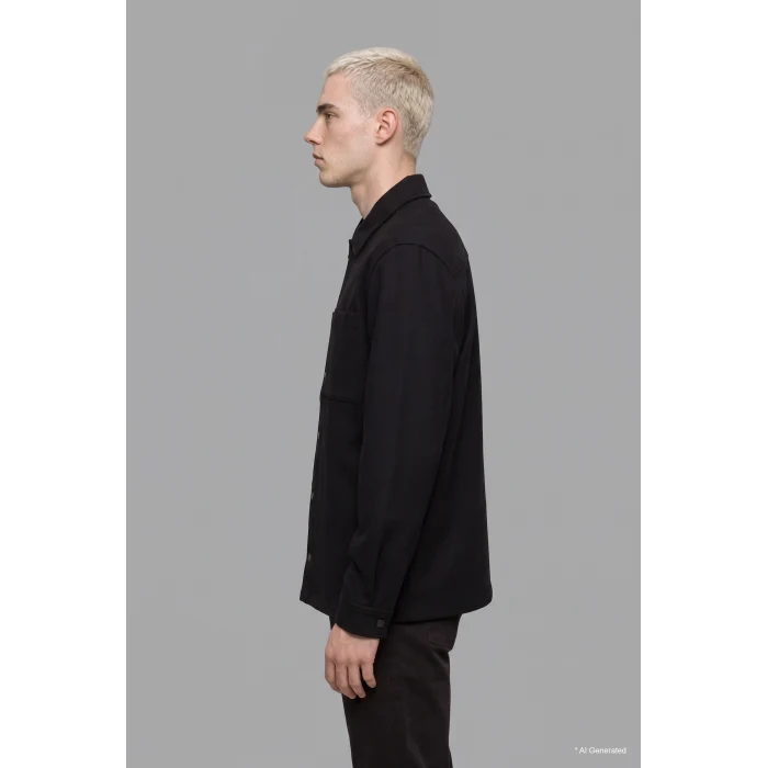 Defacto H6548AXBK81 Siyah Regular Fit Çift Cepli Gömlek Ceket