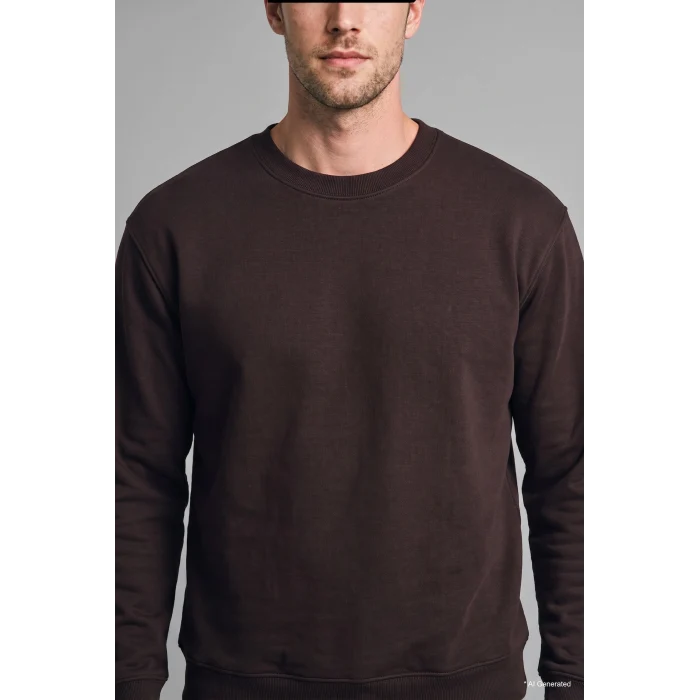 Defacto H5180AXBN337 Kahve Regular Fıt Bisiklet Yaka Basic Sweatshırt