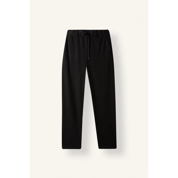 Defacto H1270AXBK27 Siyah Regular Fit Beli Lastikli Düz Paça Pantolon