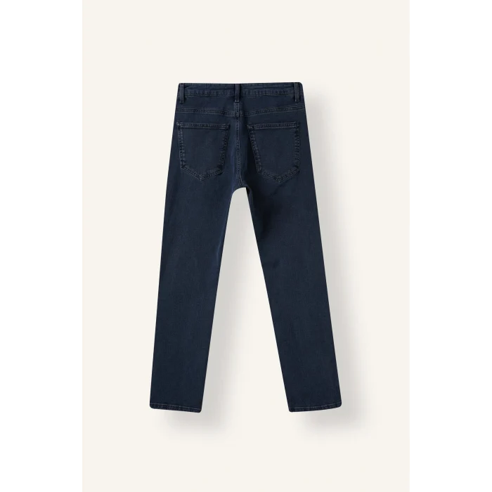 Defacto H5831AXNM34 Mavi Sergio Regular Fıt Normal Bel Boru Paça Jean Pantolon