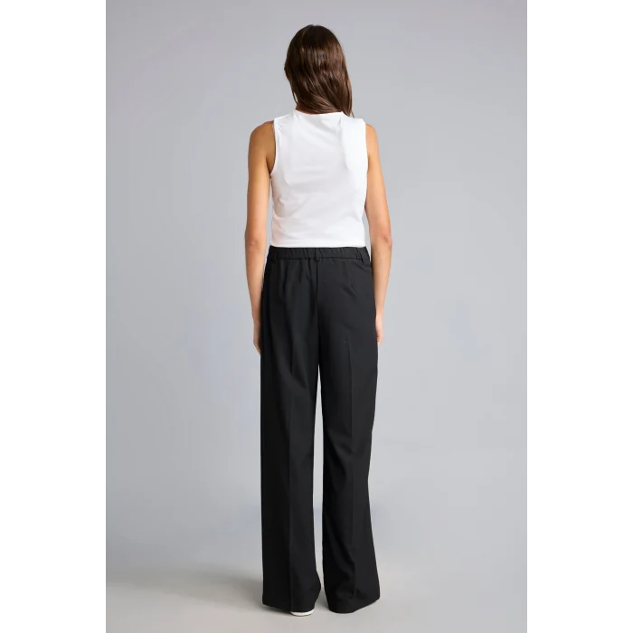 Defacto E7238AXBK81 Siyah Straight Fit Yüksek Bel Pantolon