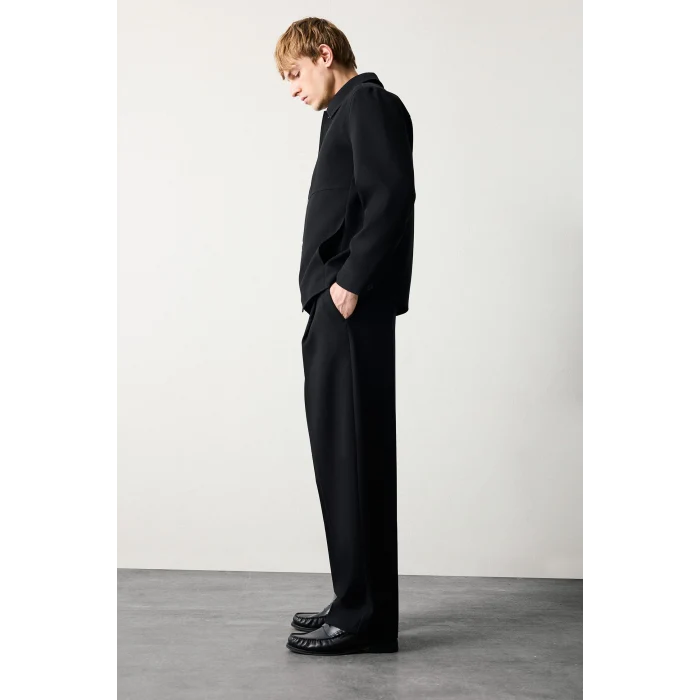Defacto G6603AXBK27 Siyah Wide Leg Geniş Kalıp Normal Bel Geniş Paça Pantolon