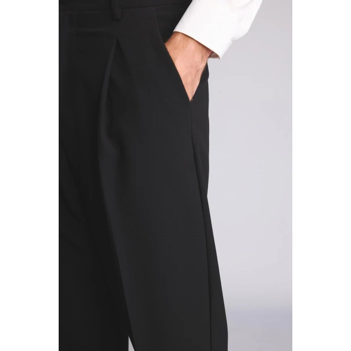 Defacto G6603AXBK27 Siyah Wide Leg Geniş Kalıp Normal Bel Geniş Paça Pantolon