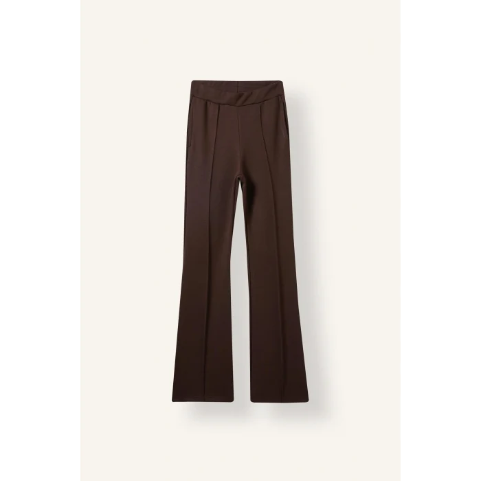 Defacto G9445AXBN192 Kahve Flare Fit Elastik Bağlamalı Bel Modal Pantolon