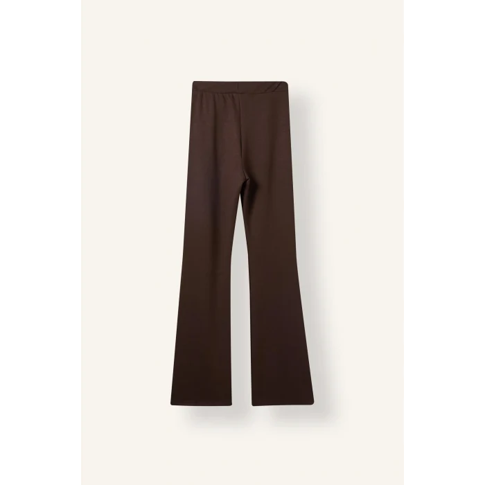 Defacto G9445AXBN192 Kahve Flare Fit Elastik Bağlamalı Bel Modal Pantolon