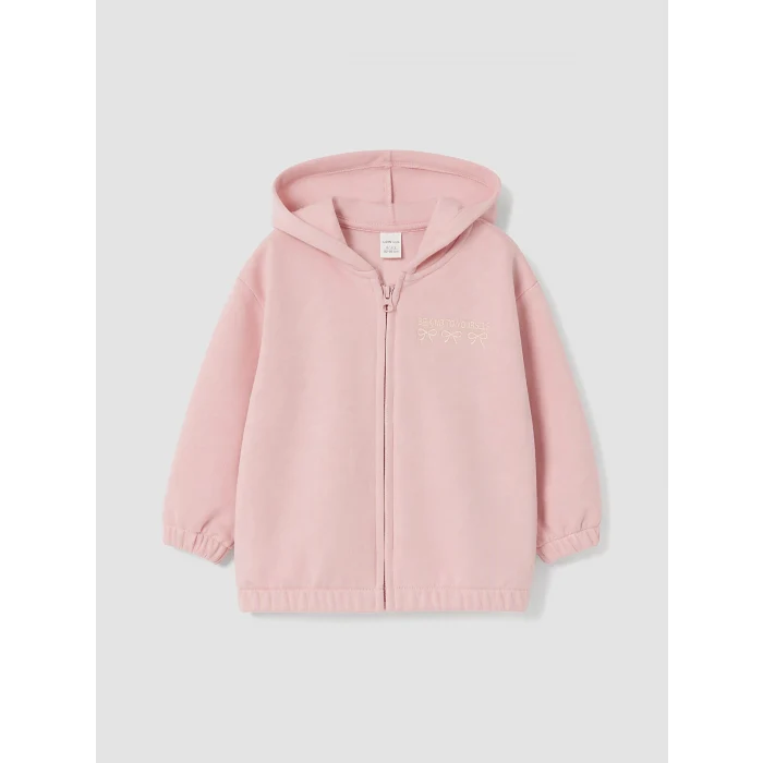 LCW Kids Pembe Kapüşonlu Kız Çocuk Kalın 3lü Takım