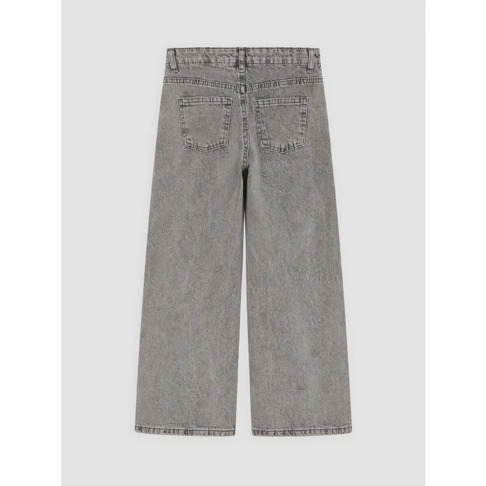 LCW Kids Karışık Wideleg Taş İşlemeli Kız Çocuk Jean Pantolon