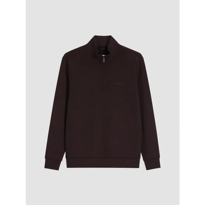 SOUTHBLUE Kahverengi Dik Yaka Erkek Sweatshirt