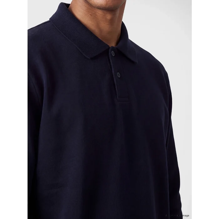 LCW Vision Lacivert Polo Yaka Erkek Sweatshirt