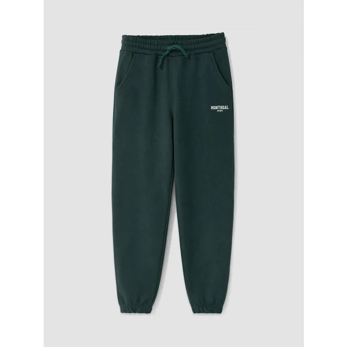 LCW Kids Yeşil Erkek Çocuk Kalın Jogger Eşofman Altı