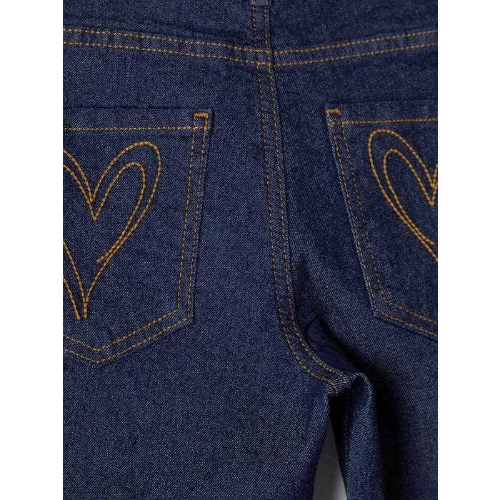 LCW Kids İndigo İspanyol Paça Kız Çocuk Jean Pantolon