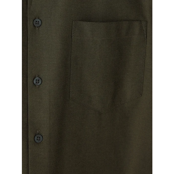 SOUTHBLUE Haki Regular Fit Gabardin Erkek Gömlek