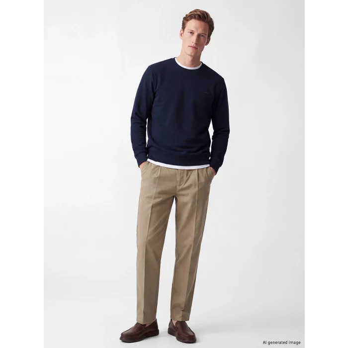 SOUTHBLUE Lacivert Bisiklet Yaka Erkek Sweatshirt