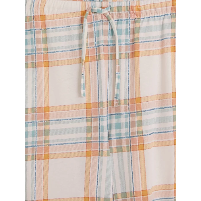 LCW DREAM Pembe Bisiklet Yaka Baskılı Kadın Pijama Takım