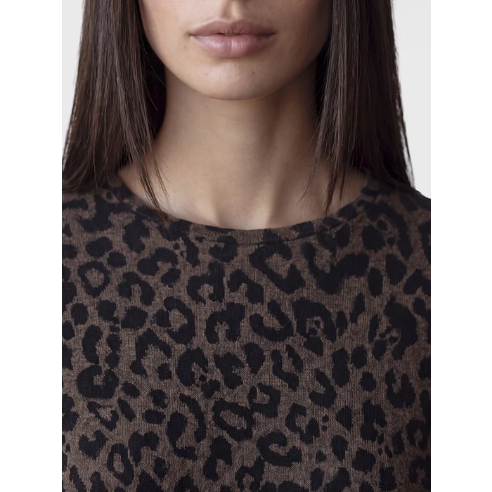LCW EVERYDAY Kahverengi Leopar Desenli Kadın Body