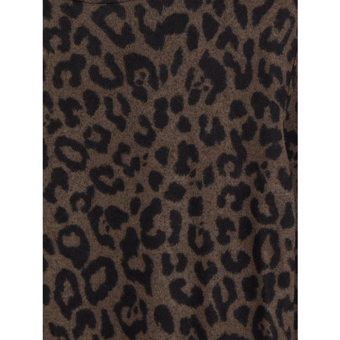 LCW EVERYDAY Kahverengi Leopar Desenli Kadın Body