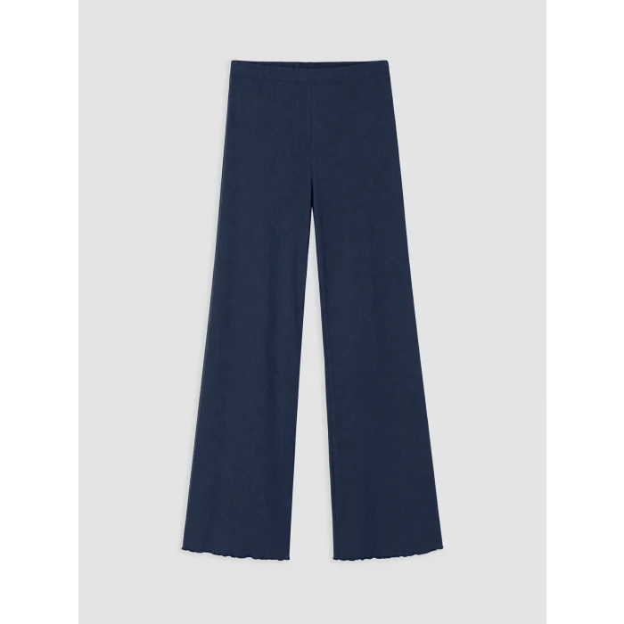 LCW Young Lacivert V Yaka Nakışlı Kadın Pijama Takım