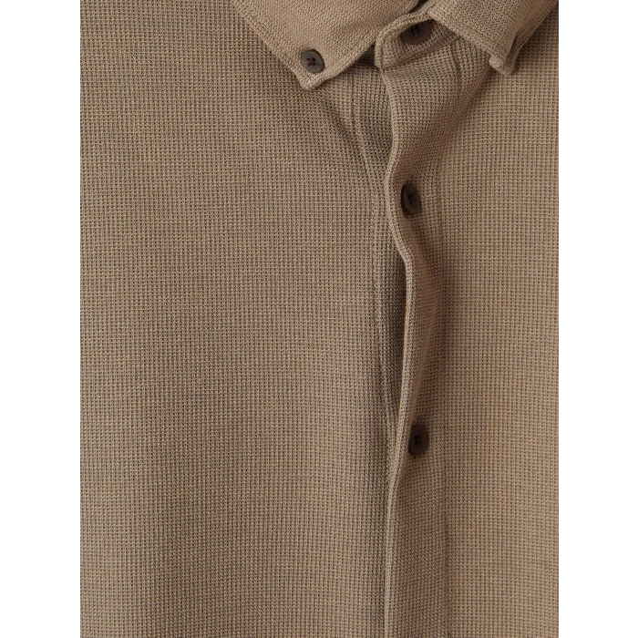 LCW Vision Kahverengi Slim Fit Erkek Gömlek
