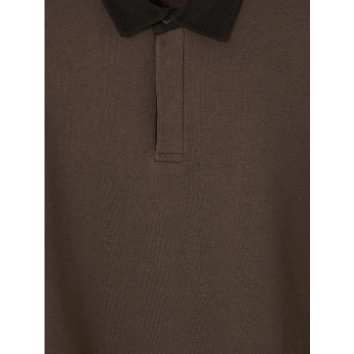 LCW Vision Kahverengi Polo Yaka Erkek Sweatshirt