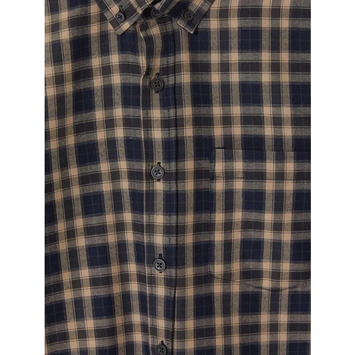 LCWAIKIKI Classic Bej Standart Kalıp Ekose Gabardin Erkek Gömlek