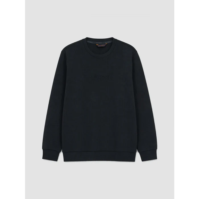 SOUTHBLUE Yeşil Bisiklet Yaka Baskılı Erkek Sweatshirt