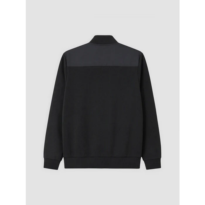 LCWAIKIKI Classic Siyah Dik Yaka Erkek Fermuarlı Sweatshirt