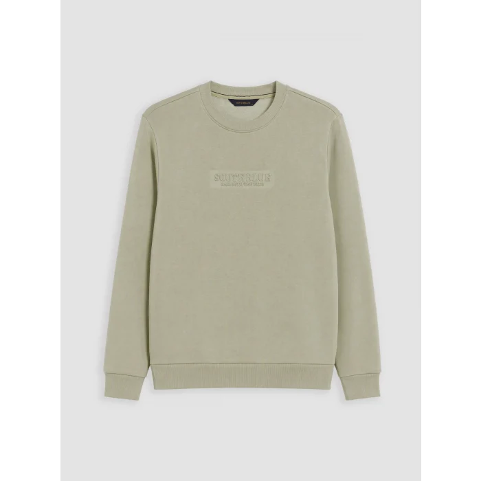 SOUTHBLUE Yeşil Bisiklet Yaka Erkek Kalın Sweatshirt