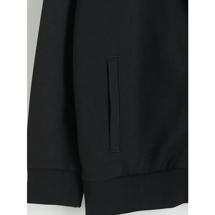 LCWAIKIKI Classic Siyah Dik Yaka Erkek Fermuarlı Sweatshirt