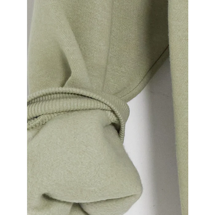 SOUTHBLUE Yeşil Bisiklet Yaka Erkek Kalın Sweatshirt