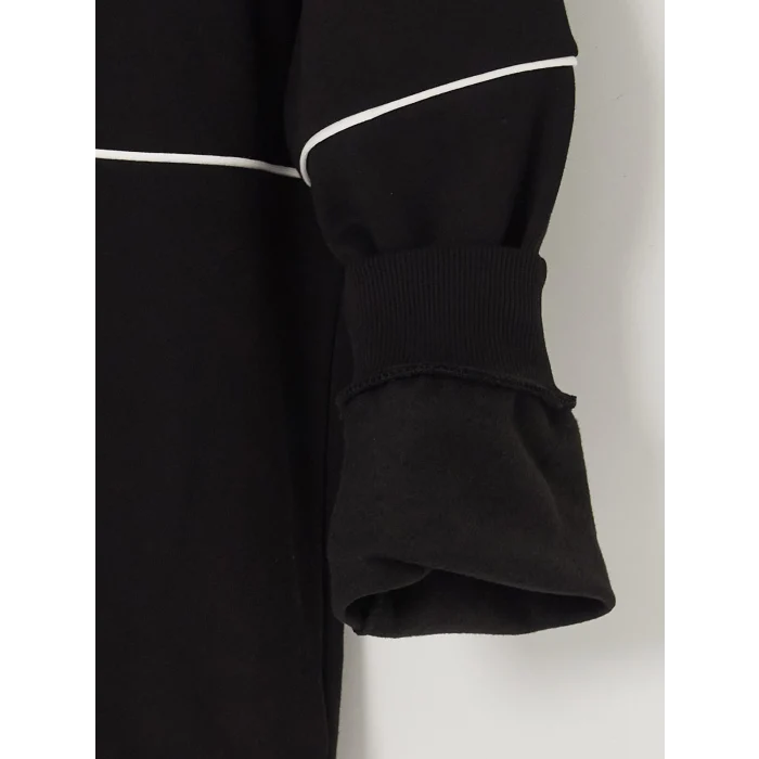 LCW Vision Siyah Dik Yaka Erkek Kalın Sweatshirt
