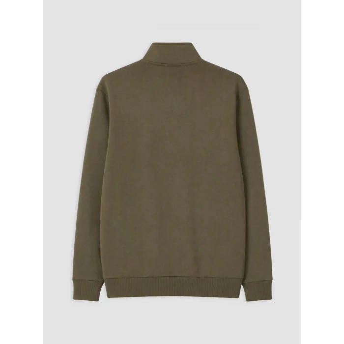 LCWAIKIKI Classic Haki Dik Yaka Erkek Kalın Sweatshirt