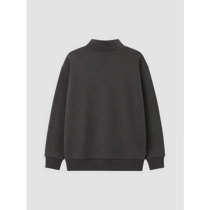 LCW Kids Antrasit Minecraft Baskılı Erkek Çocuk Kalın Sweatshirt
