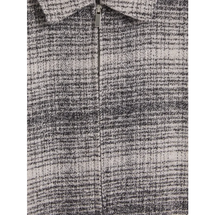 XSIDE Gri Relax Fit Erkek Oduncu Gömlek Ceket