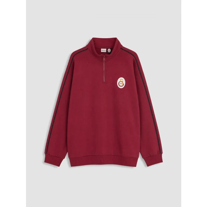 LCW Kids Kırmızı Galatasaray Baskılı Erkek Çocuk Sweatshirt