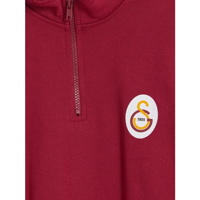 LCW Kids Kırmızı Galatasaray Baskılı Erkek Çocuk Sweatshirt