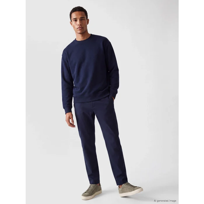 LCW Vision Lacivert Bisiklet Yaka Erkek Sweatshirt