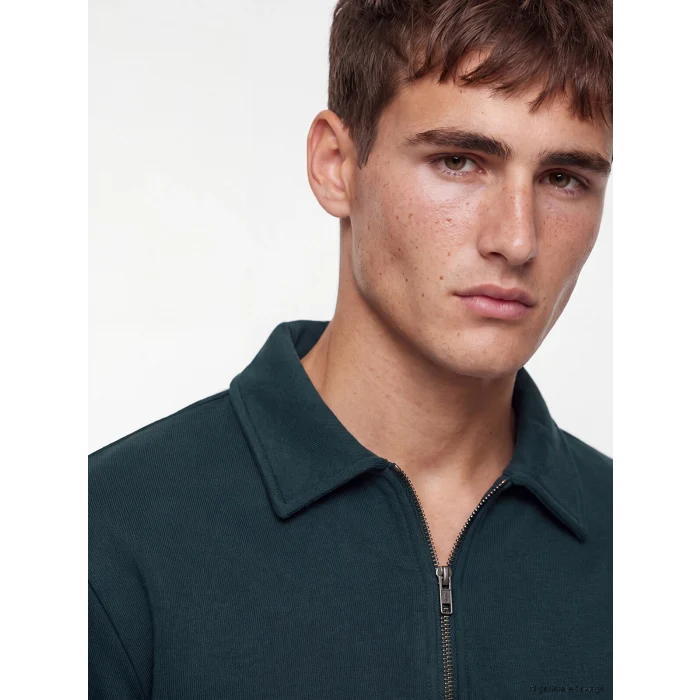 LCW Vision Petrol Polo Yaka Erkek Sweatshirt