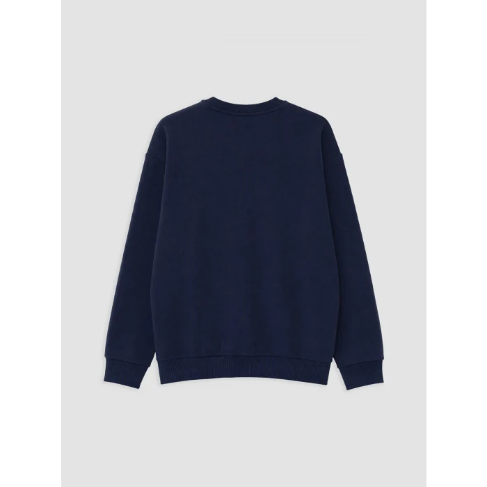 LCW Vision Lacivert Bisiklet Yaka Erkek Sweatshirt