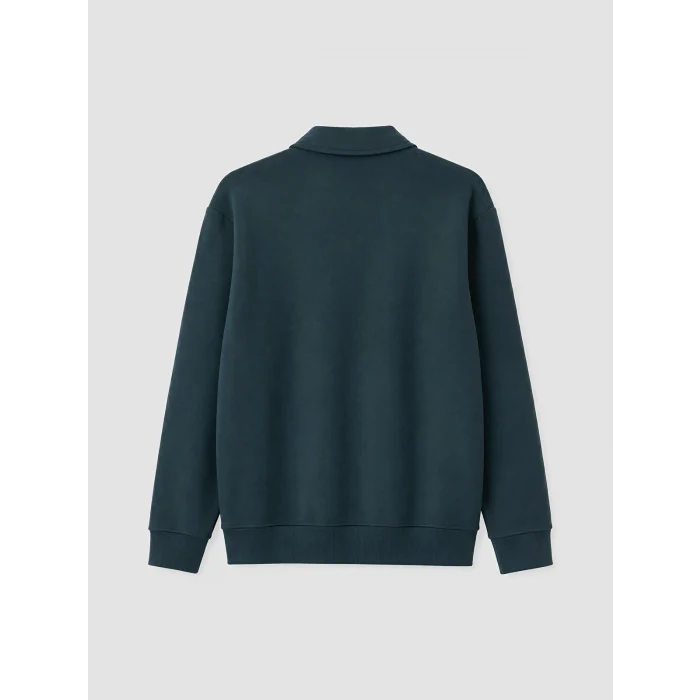 LCW Vision Petrol Polo Yaka Erkek Sweatshirt