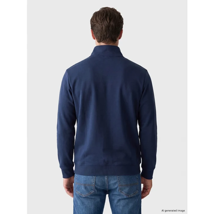 LCWAIKIKI Classic Lacivert Dik Yaka Erkek Kalın Sweatshirt