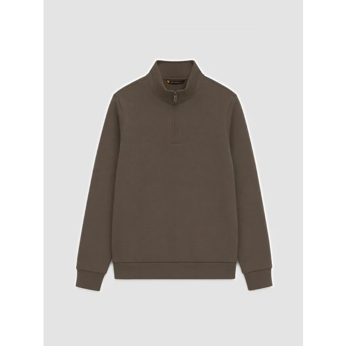 SOUTHBLUE Haki Dik Yaka Erkek Sweatshirt