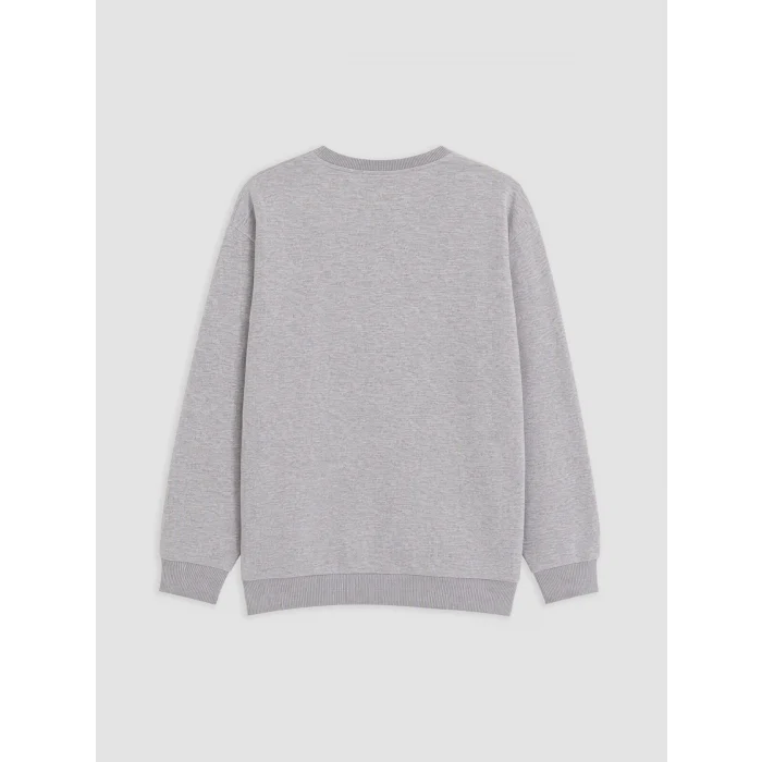 LCW Kids Gri Real Madrid Erkek Çocuk Sweatshirt