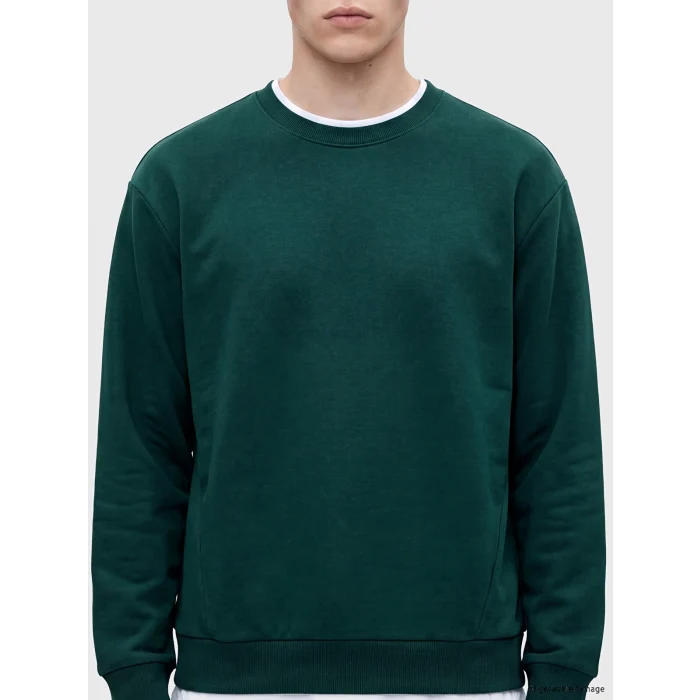 XSIDE Yeşil Bisiklet Yaka Erkek Sweatshirt