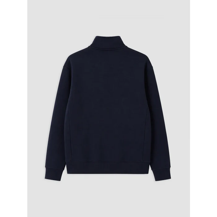 LCW Vision Lacivert Dik Yaka Baskılı Erkek Sweatshirt