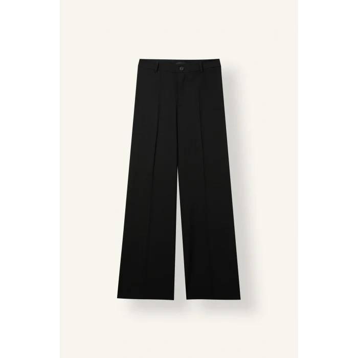 Defacto F6214AXBK27 Siyah Straight Fit Normal Bel Pantolon