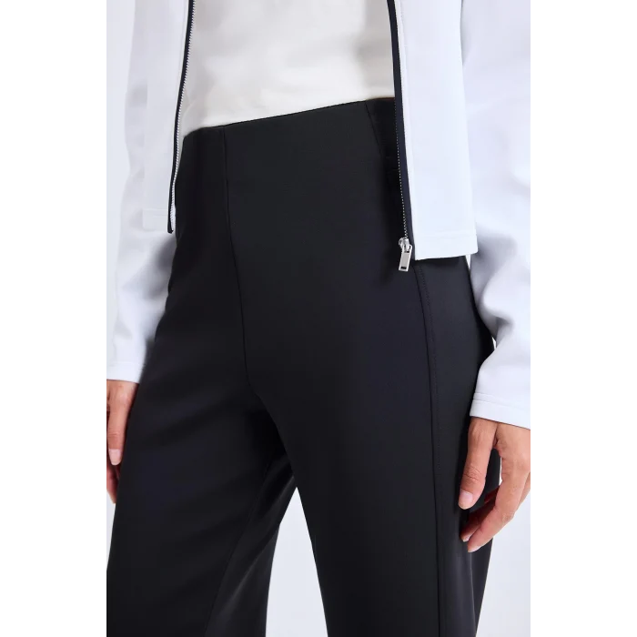 Defacto H8794AXBK81 Siyah Straight Fit Standart Boy Skuba Dalgıç Kumaş Sporcu Eşofman Altı