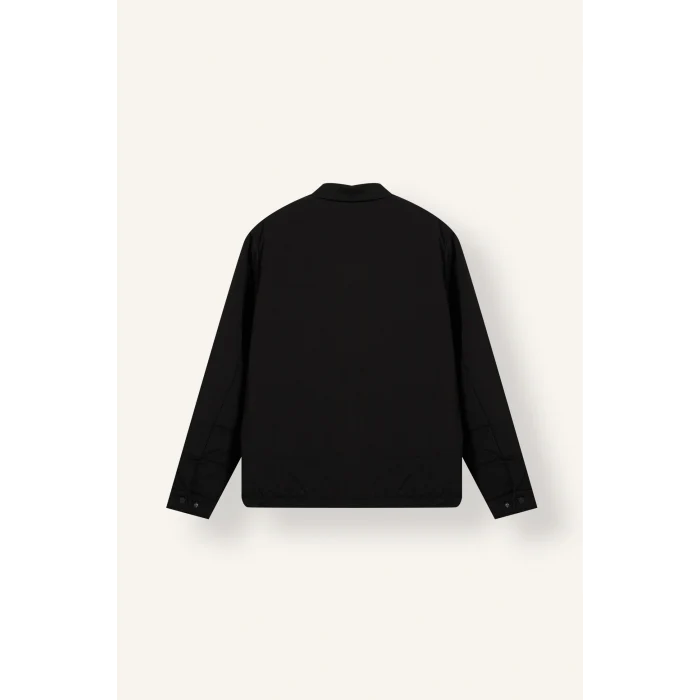 Defacto H1898AXBK81 Siyah Su Geçirmez Slim Fit Çıtçıtlı Cepli Mont
