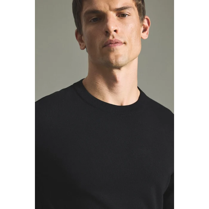 Defacto A5268AXBK81 Siyah Regular Fit Bisiklet Yaka Basic Triko Kazak
