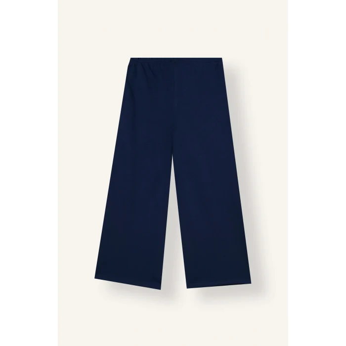 Defacto I9435A8NV244 Lacivert Yan Şeritli Wide Leg Eşofman Altı Kız Çocuk
